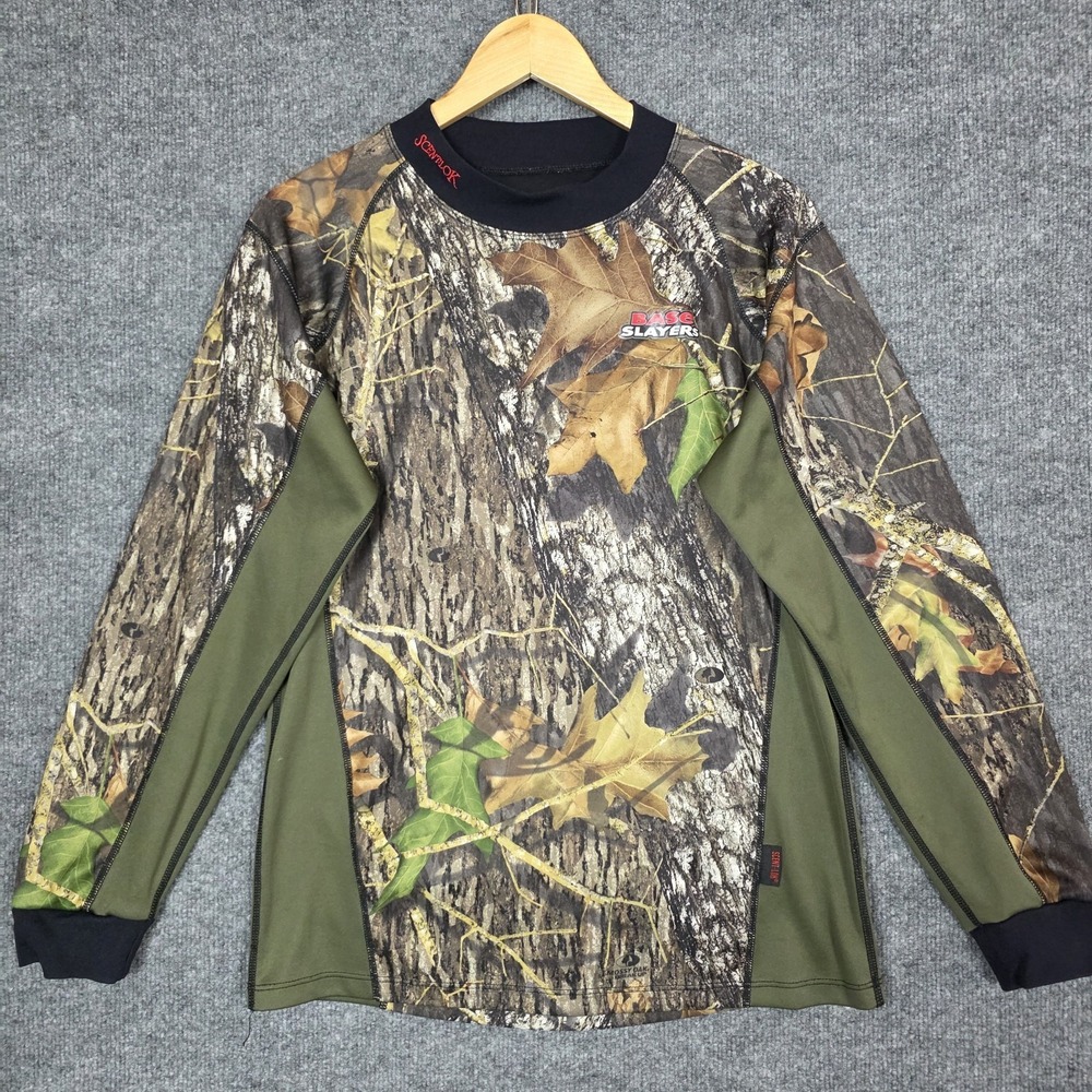 Scentlok Base Slayers Realtree Camouflage Crewneck Long Sleeve Shirt Men's M